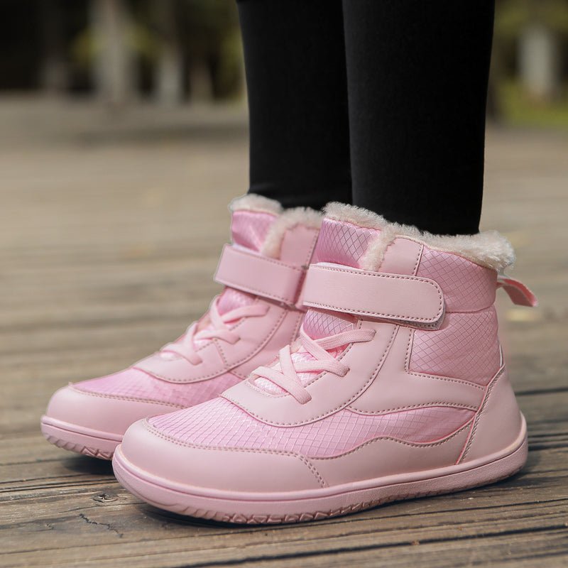ZZFABER Kids Barefoot Snow Boots Winter Minimalist Warm Sneakers - Love Zzfaber