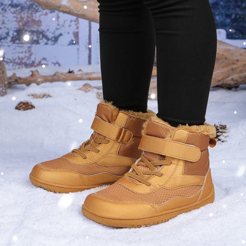 ZZFABER Kids Barefoot Snow Boots Winter Minimalist Warm Sneakers - Love Zzfaber