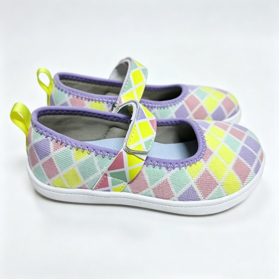 ZZFABER Kids Ballet Flats Non - Slip Walking Shoes for Children Soft Sole Slip - On Mary Jane Flats - Love Zzfaber