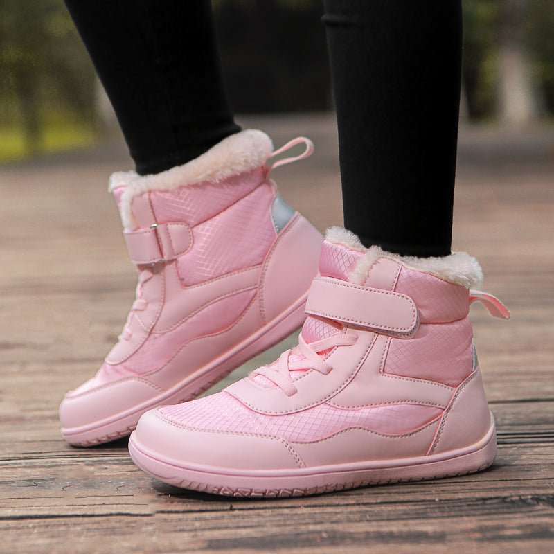 ZZFABER Kids Barefoot Snow Boots Winter Minimalist Warm Sneakers - Love Zzfaber