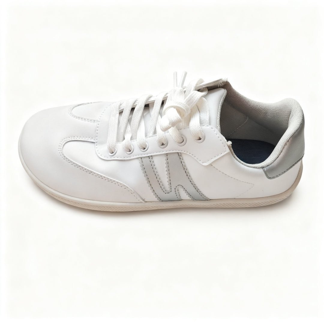 ZZFABER Unisex Flexible Fiber Leather Sneakers Casual Barefoot Shoes For Women Men - Love Zzfaber