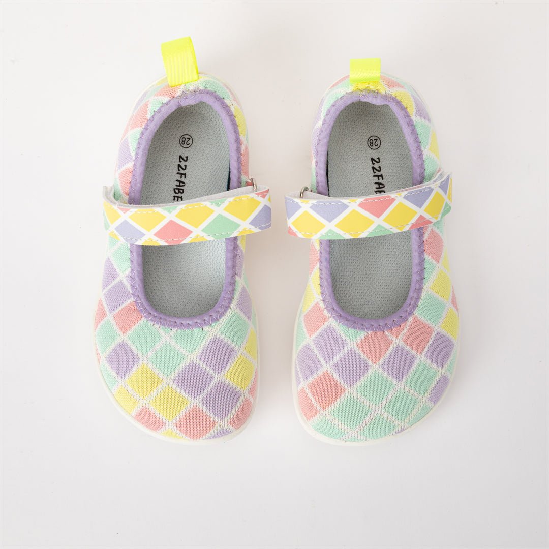 ZZFABER Kids Ballet Flats Non-Slip Walking Shoes for Children Soft Sole Slip-On kids shoes - Love Zzfaber