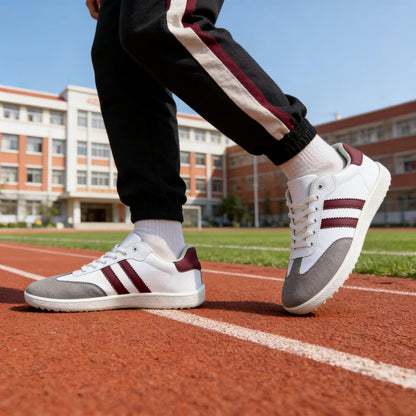 ZZFABER Unisex Flexible Fiber Leather Sneakers Casual Barefoot Shoes For Women Men - Love Zzfaber