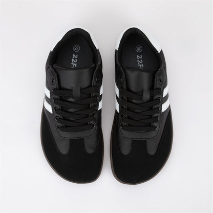 ZZFABER Unisex Flexible Fiber Leather Sneakers Casual Barefoot Shoes For Women Men - Love Zzfaber