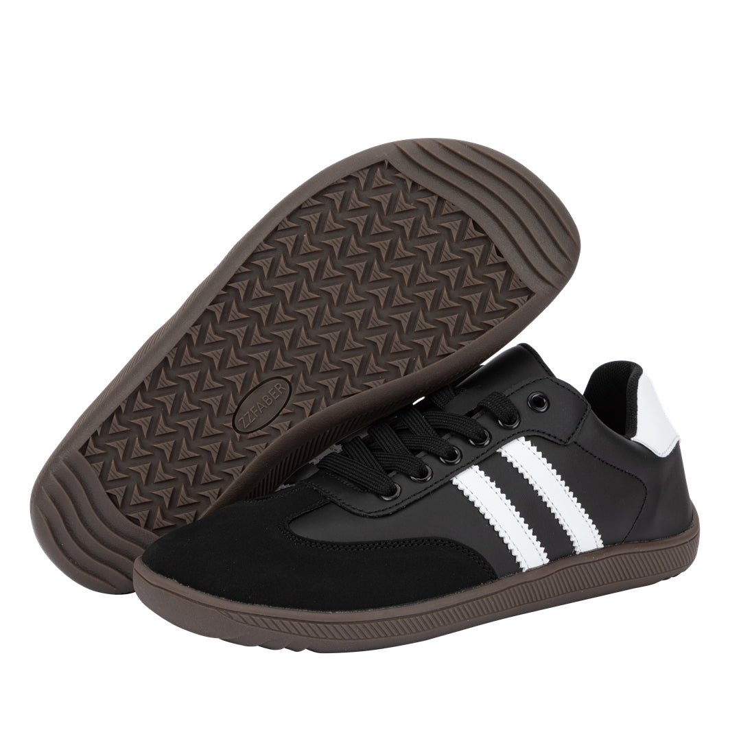 ZZFABER Unisex Flexible Fiber Leather Sneakers Casual Barefoot Shoes For Women Men - Love Zzfaber