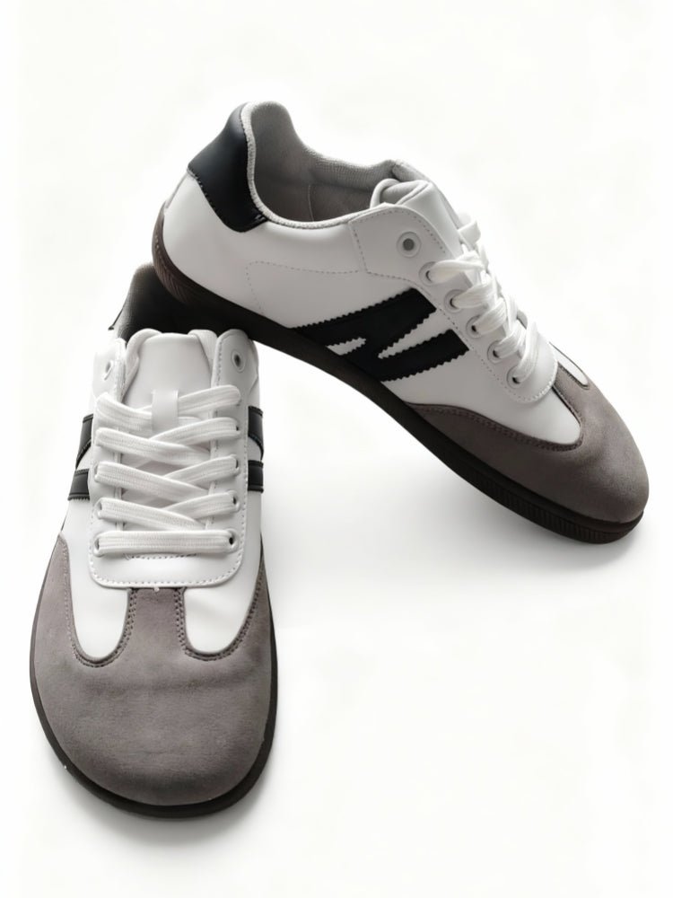 ZZFABER Unisex Flexible Fiber Leather Sneakers Casual Barefoot Shoes For Women Men - Love Zzfaber