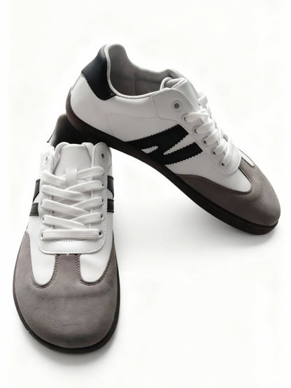 ZZFABER Unisex Flexible Fiber Leather Sneakers Casual Barefoot Shoes For Women Men - Love Zzfaber