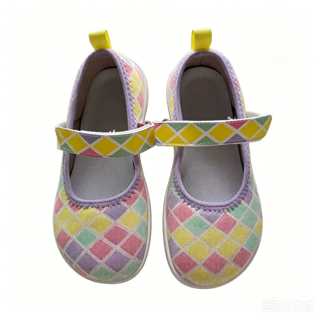 ZZFABER Kids Ballet Flats Non - Slip Walking Shoes for Children Soft Sole Slip - On Mary Jane Flats - Love Zzfaber