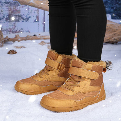 ZZFABER Kids Barefoot Snow Boots Winter Minimalist Warm Sneakers - Love Zzfaber