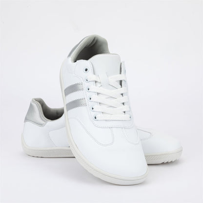 ZZFABER Unisex Flexible Fiber Leather Sneakers Casual Barefoot Shoes For Women Men - Love Zzfaber