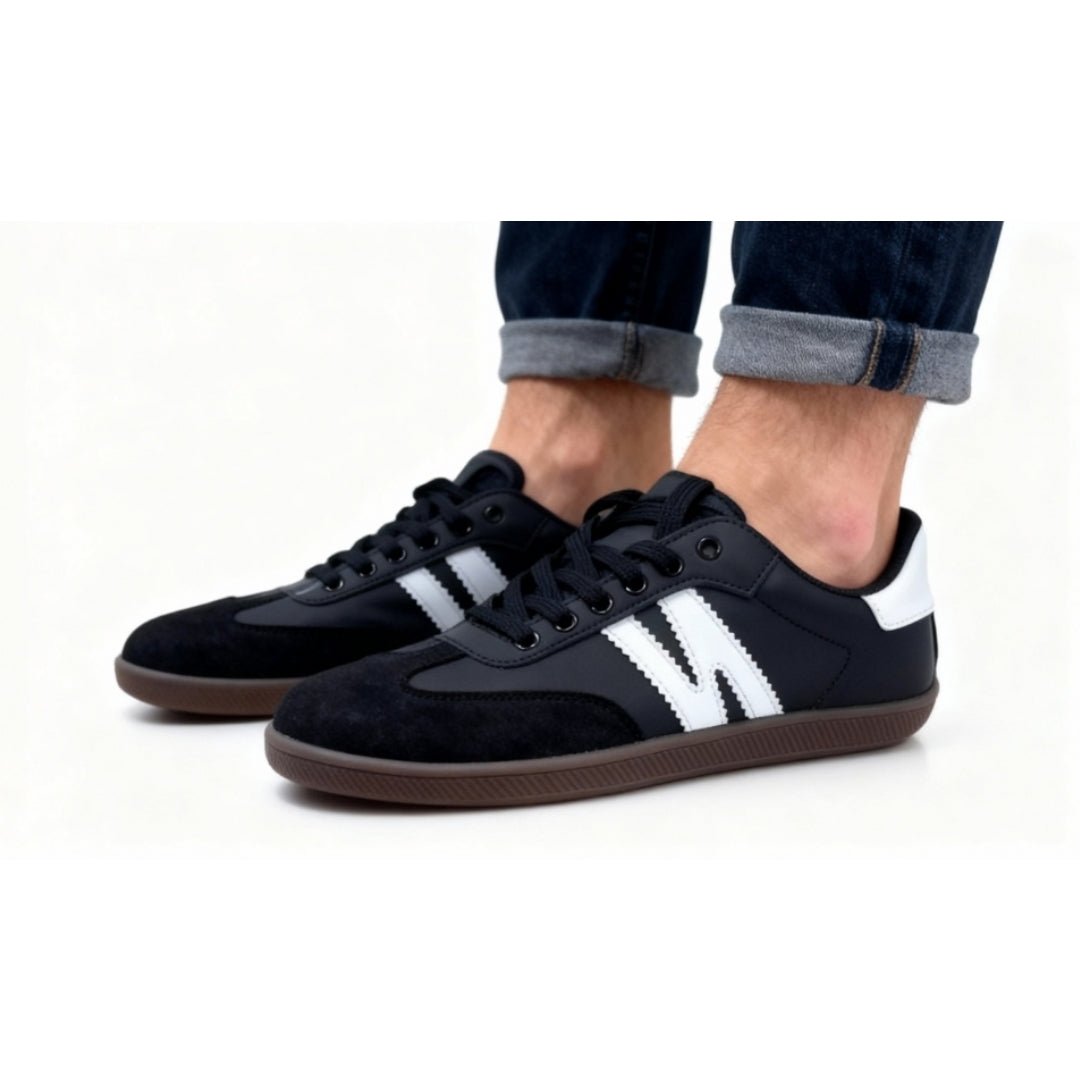 ZZFABER Unisex Flexible Fiber Leather Sneakers Casual Barefoot Shoes For Women Men - Love Zzfaber