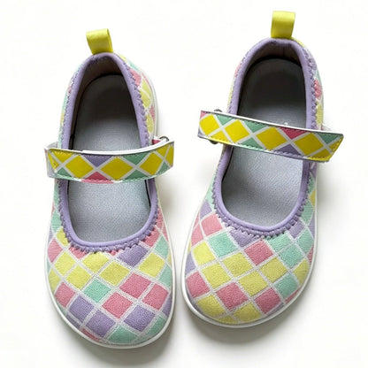 ZZFABER Kids Ballet Flats Non - Slip Walking Shoes for Children Soft Sole Slip - On Mary Jane Flats - Love Zzfaber