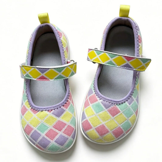 ZZFABER Kids Ballet Flats Non - Slip Walking Shoes for Children Soft Sole Slip - On Mary Jane Flats - Love Zzfaber