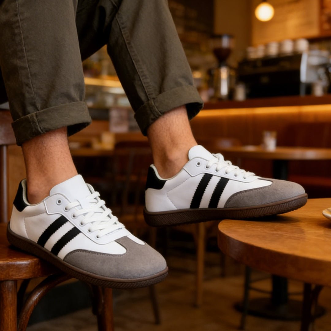 ZZFABER Unisex Flexible Fiber Leather Sneakers Casual Barefoot Shoes For Women Men - Love Zzfaber