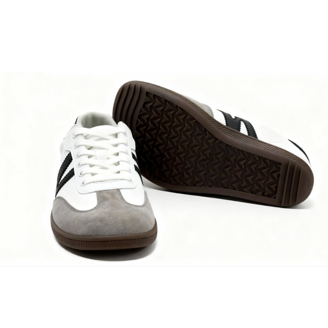 ZZFABER Unisex Flexible Fiber Leather Sneakers Casual Barefoot Shoes For Women Men - Love Zzfaber