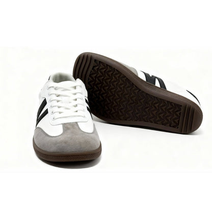 ZZFABER Unisex Flexible Fiber Leather Sneakers Casual Barefoot Shoes For Women Men - Love Zzfaber