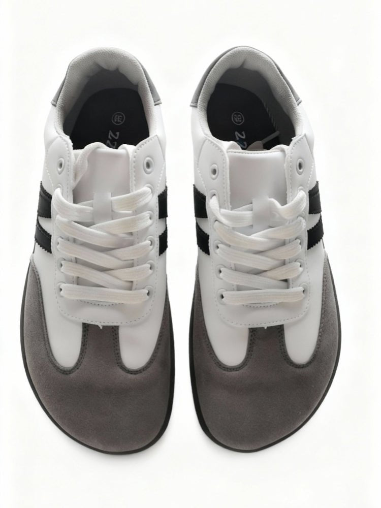 ZZFABER Unisex Flexible Fiber Leather Sneakers Casual Barefoot Shoes For Women Men - Love Zzfaber