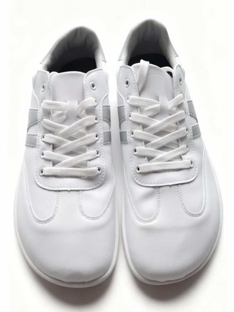 ZZFABER Unisex Flexible Fiber Leather Sneakers Casual Barefoot Shoes For Women Men - Love Zzfaber