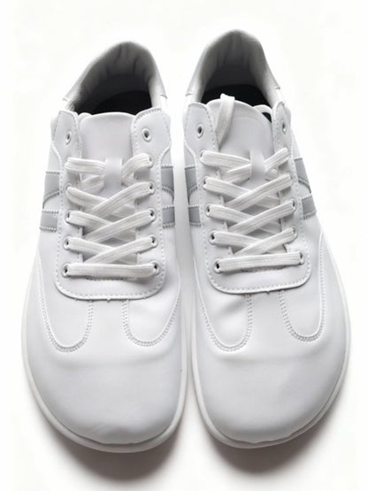 ZZFABER Unisex Flexible Fiber Leather Sneakers Casual Barefoot Shoes For Women Men - Love Zzfaber