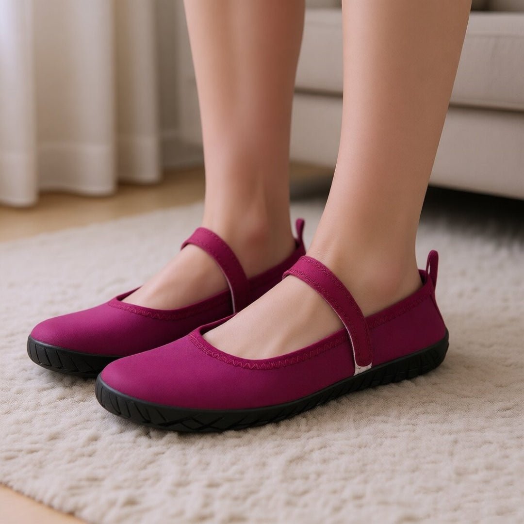 ZZFABER Women Ballerina Flat Shoes Minimalist Flexible Soft Shoes - Love Zzfaber