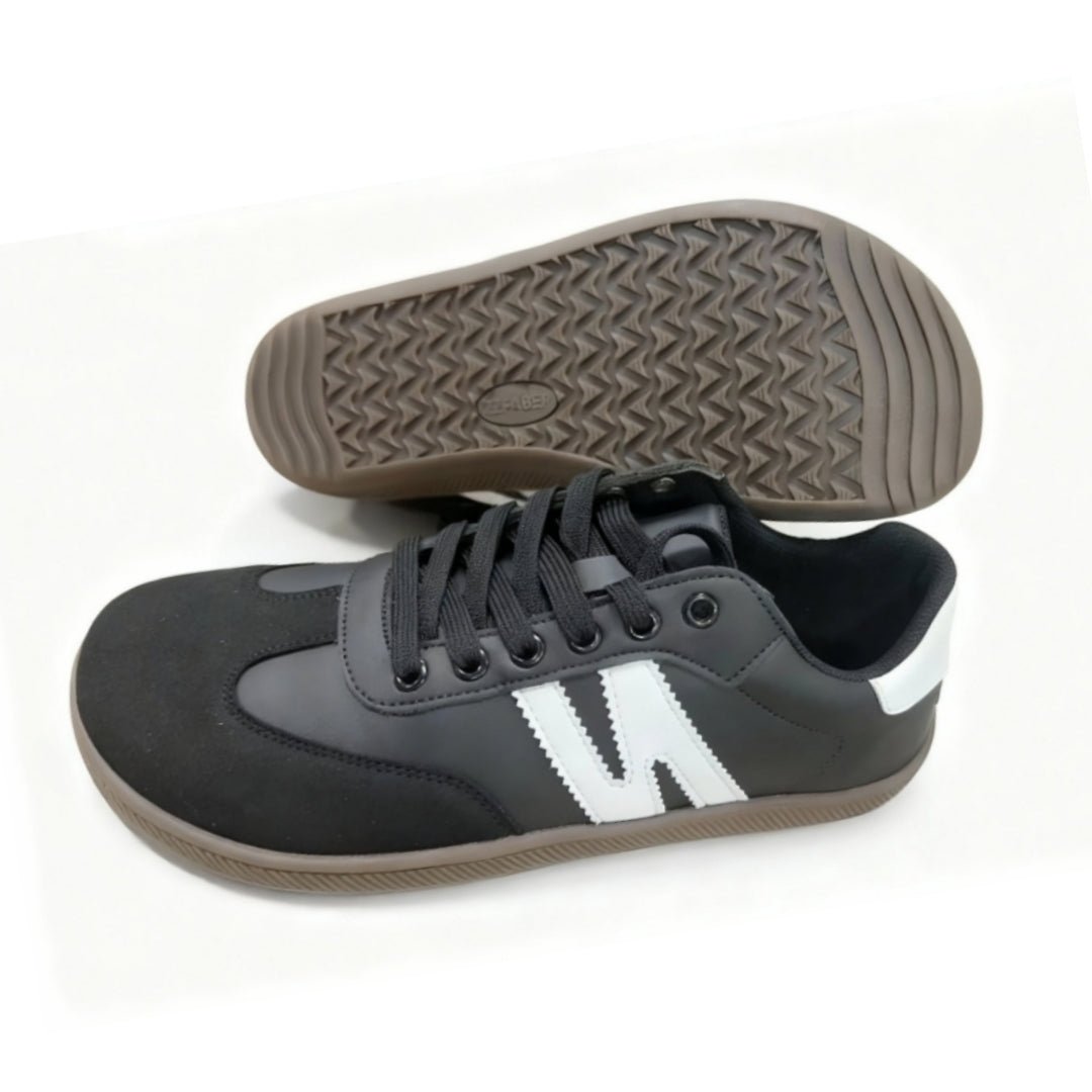 ZZFABER Unisex Flexible Fiber Leather Sneakers Casual Barefoot Shoes For Women Men - Love Zzfaber