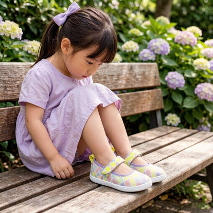 ZZFABER Kids Ballet Flats Non - Slip Walking Shoes for Children Soft Sole Slip - On Mary Jane Flats - Love Zzfaber