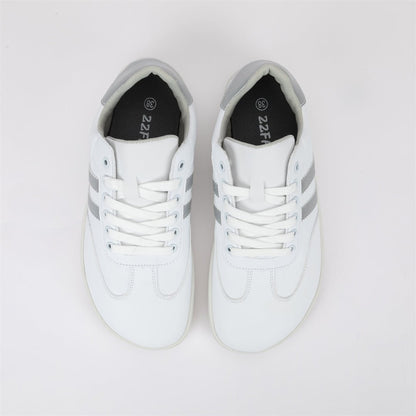 ZZFABER Unisex Flexible Fiber Leather Sneakers Casual Barefoot Shoes For Women Men - Love Zzfaber