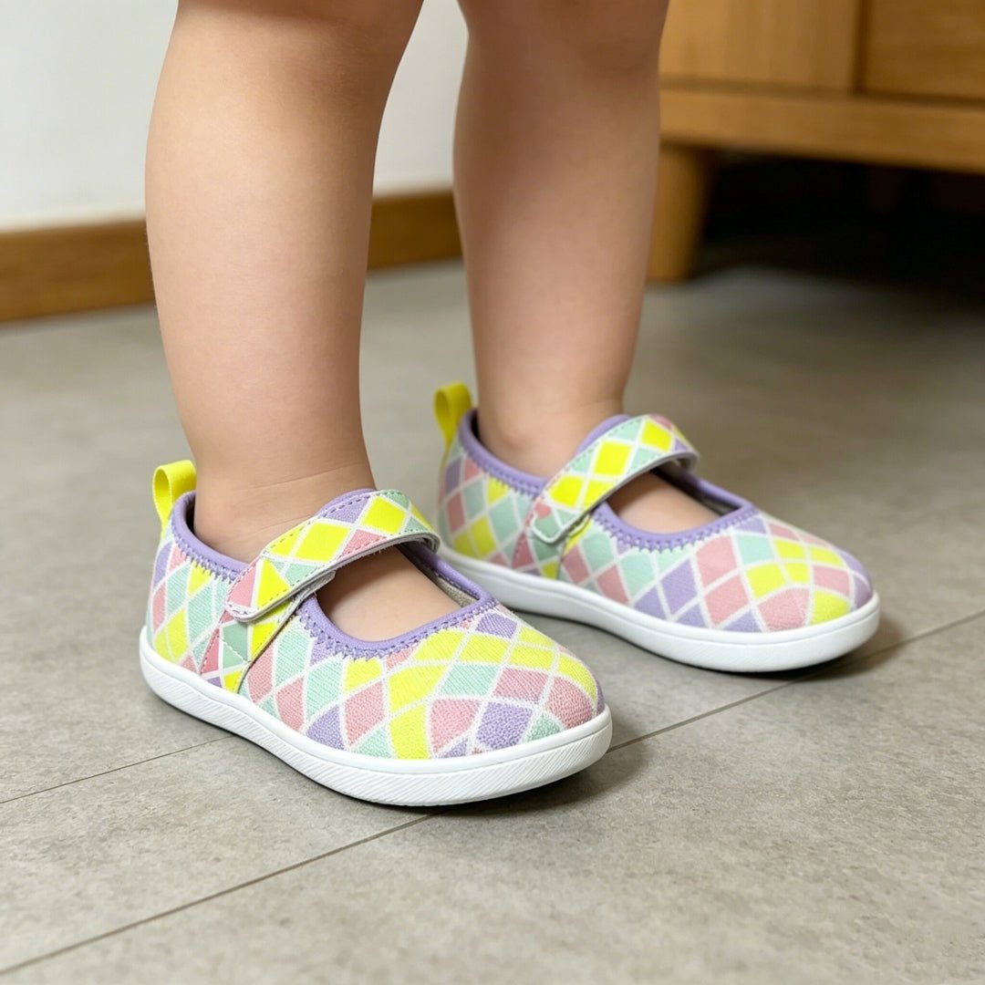 ZZFABER Kids Ballet Flats Non - Slip Walking Shoes for Children Soft Sole Slip - On Mary Jane Flats - Love Zzfaber