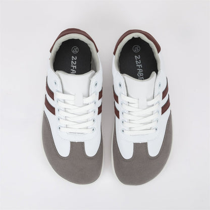 ZZFABER Unisex Flexible Fiber Leather Sneakers Casual Barefoot Shoes For Women Men - Love Zzfaber