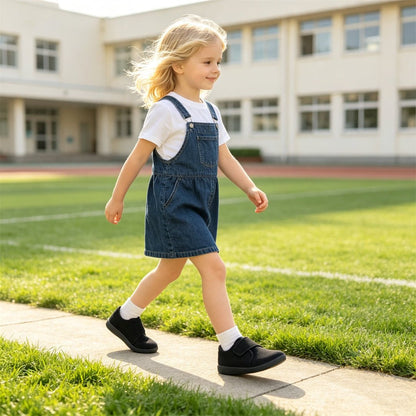 ZZFABER Kids Flexible School Pumps Shoes Wide Mesh Comfortable Plimsolls - Love Zzfaber
