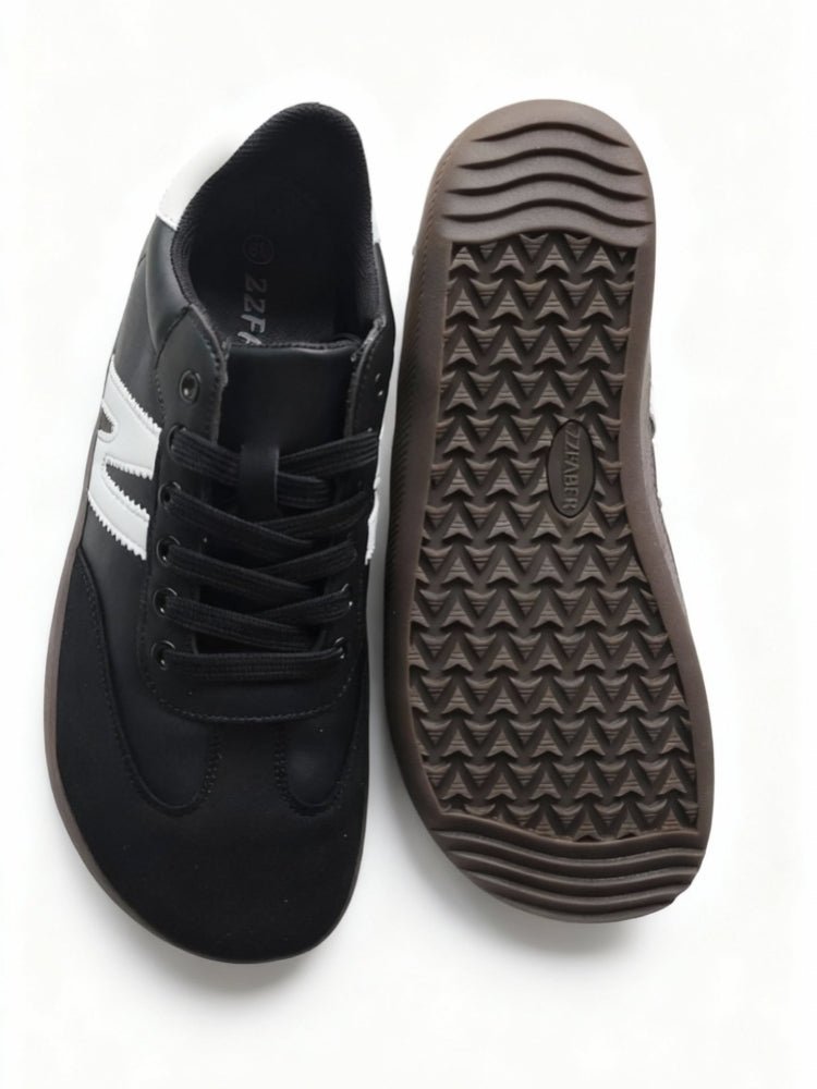 ZZFABER Unisex Flexible Fiber Leather Sneakers Casual Barefoot Shoes For Women Men - Love Zzfaber