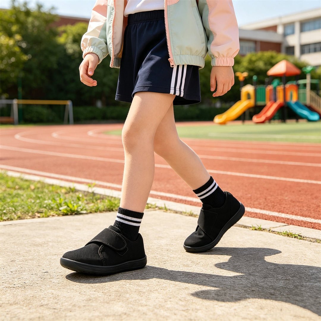 ZZFABER Kids Flexible School Pumps Shoes Wide Mesh Comfortable Plimsolls - Love Zzfaber