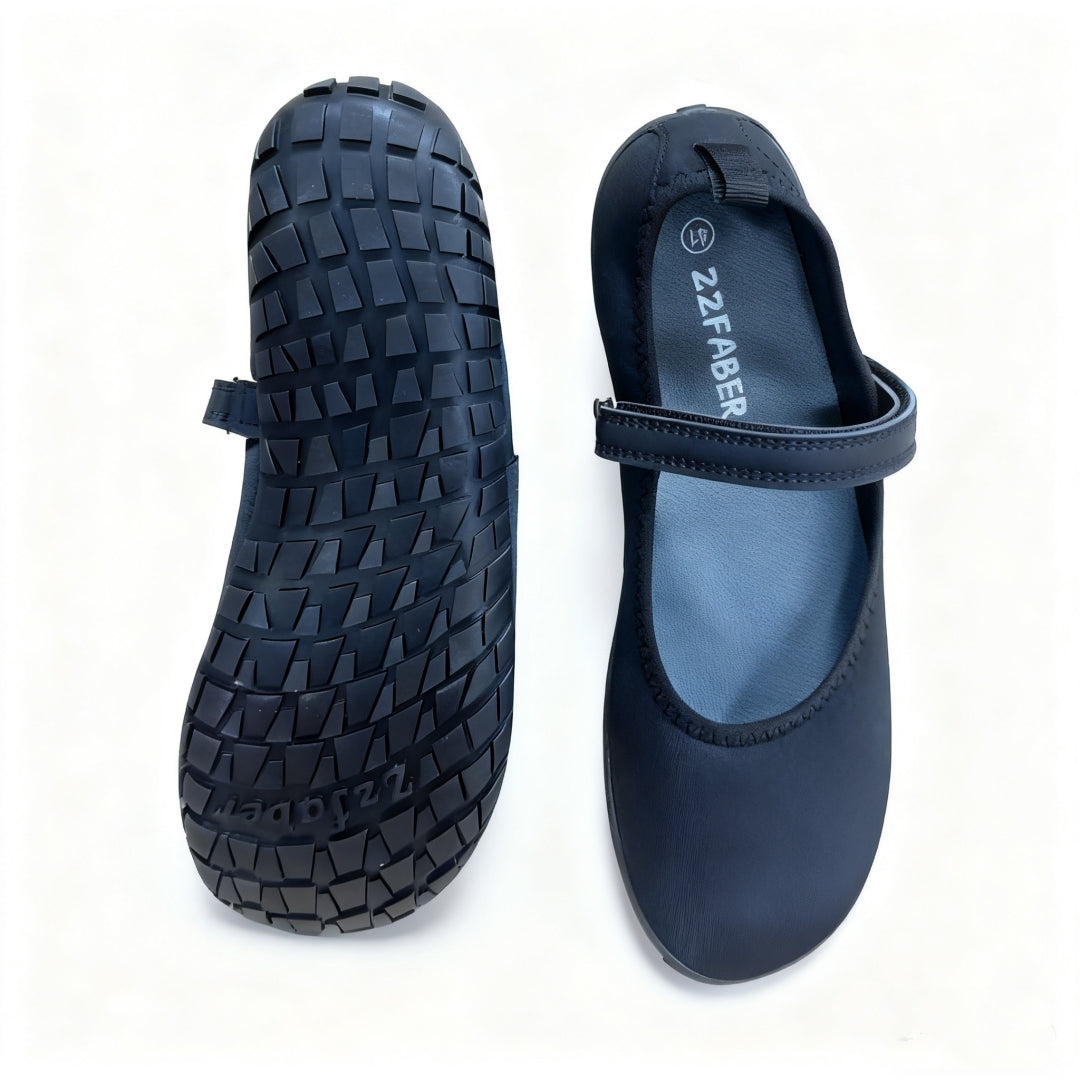 ZZFABER Women Ballerina Flat Shoes Minimalist Flexible Soft Shoes