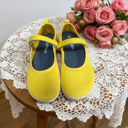 ZZFABER Women Ballerina Flat Shoes Minimalist Flexible Soft Shoes