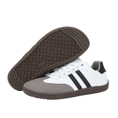 ZZFABER Unisex Flexible Fiber Leather Sneakers Casual Barefoot Shoes For Women Men - Love Zzfaber