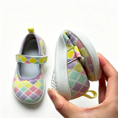 ZZFABER Kids Ballet Flats Non - Slip Walking Shoes for Children Soft Sole Slip - On Mary Jane Flats - Love Zzfaber