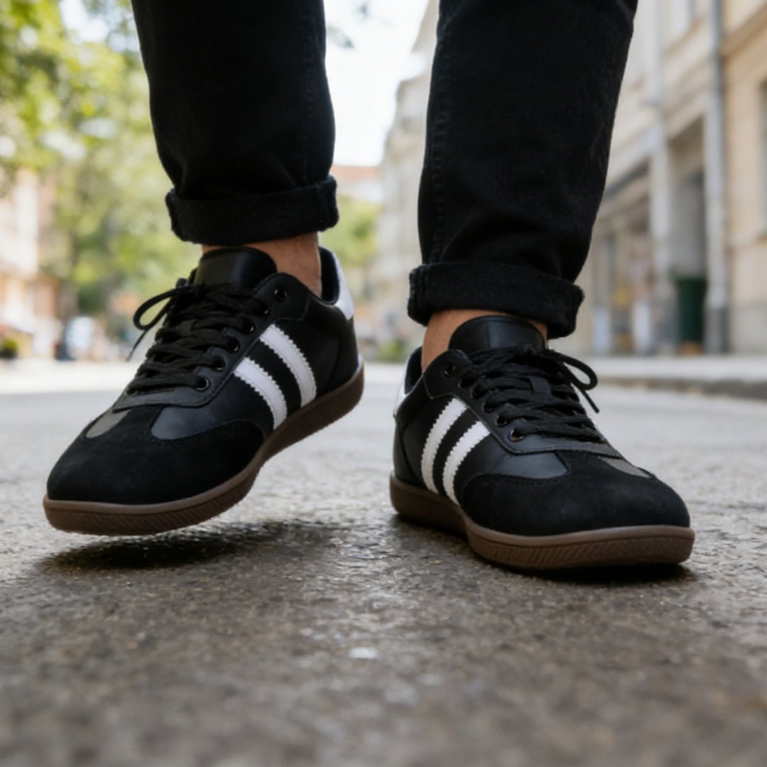 ZZFABER Unisex Flexible Fiber Leather Sneakers Casual Barefoot Shoes For Women Men - Love Zzfaber