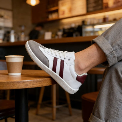 ZZFABER Unisex Flexible Fiber Leather Sneakers Casual Barefoot Shoes For Women Men - Love Zzfaber