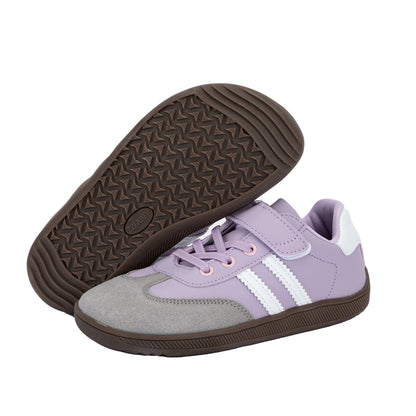 ZZFABER Kids Soft Fiber Leather Sneakers Boys Girls Wide Toe Barefoot Shoes Comfortable Casual Shoes