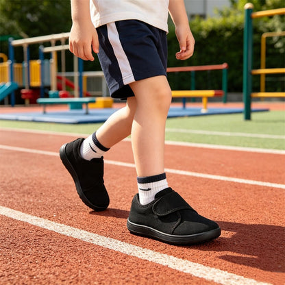 ZZFABER Kids Flexible School Pumps Shoes Wide Mesh Comfortable Plimsolls - Love Zzfaber