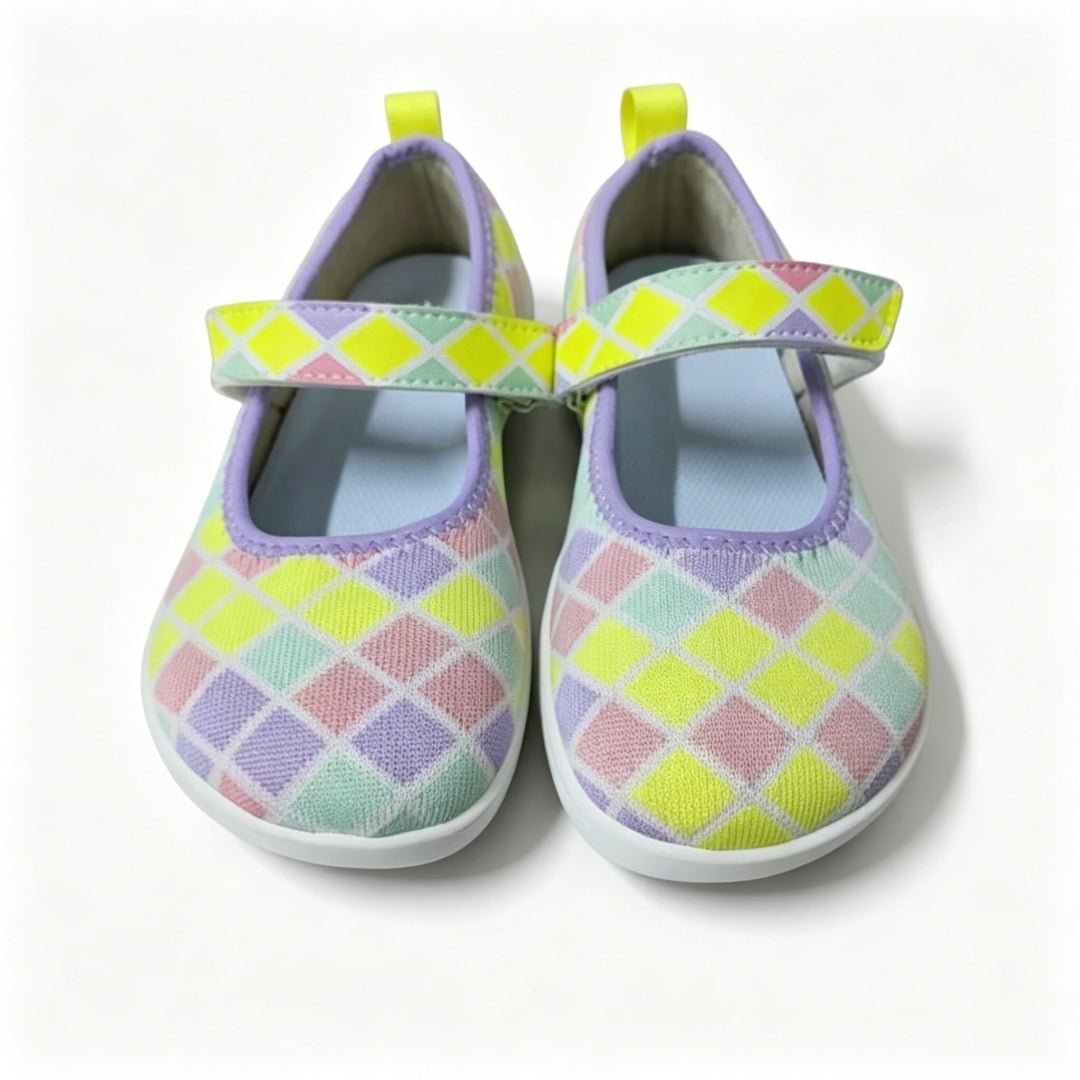 ZZFABER Kids Ballet Flats Non - Slip Walking Shoes for Children Soft Sole Slip - On Mary Jane Flats - Love Zzfaber