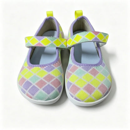 ZZFABER Kids Ballet Flats Non - Slip Walking Shoes for Children Soft Sole Slip - On Mary Jane Flats - Love Zzfaber