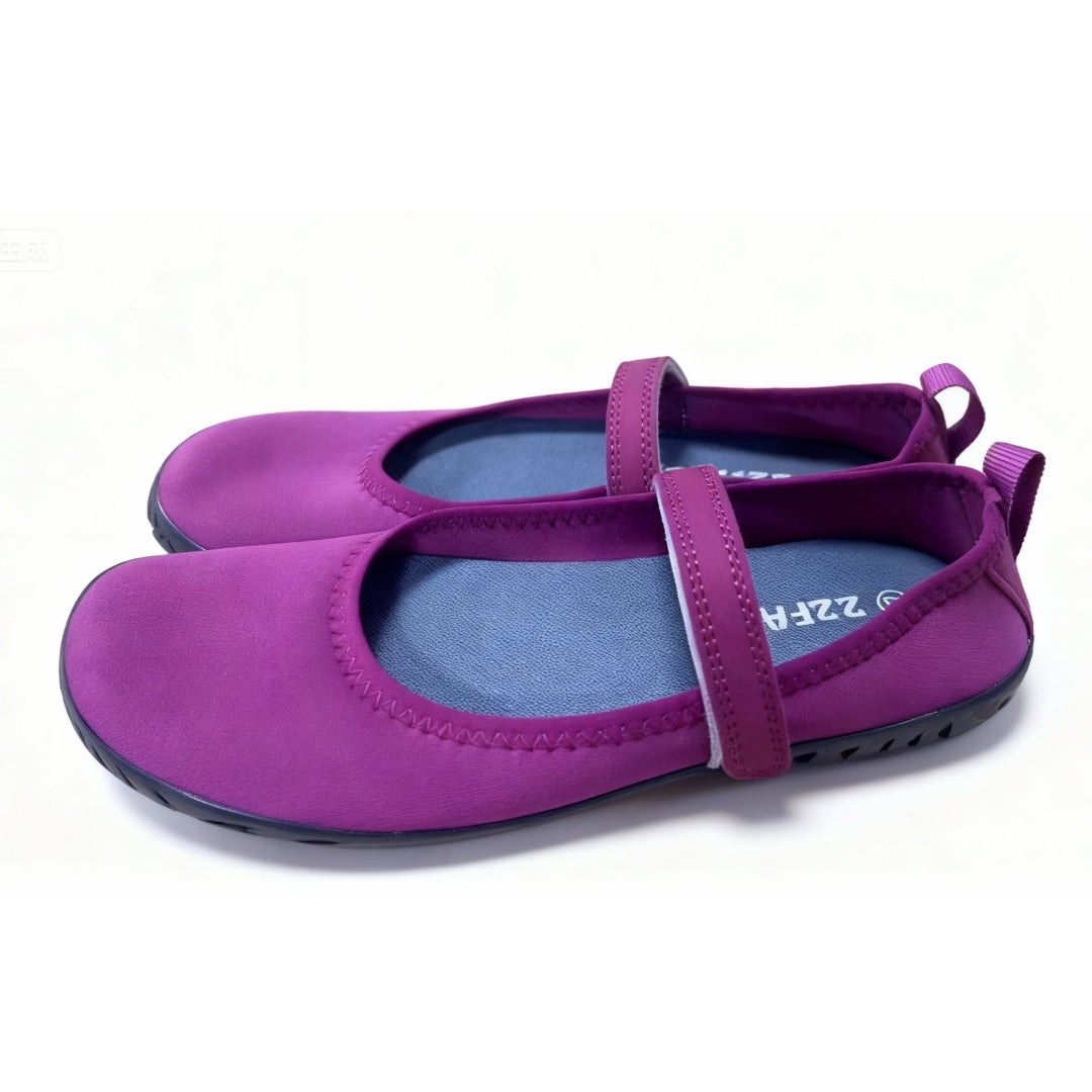 ZZFABER Women Ballerina Flat Shoes Minimalist Flexible Soft Shoes