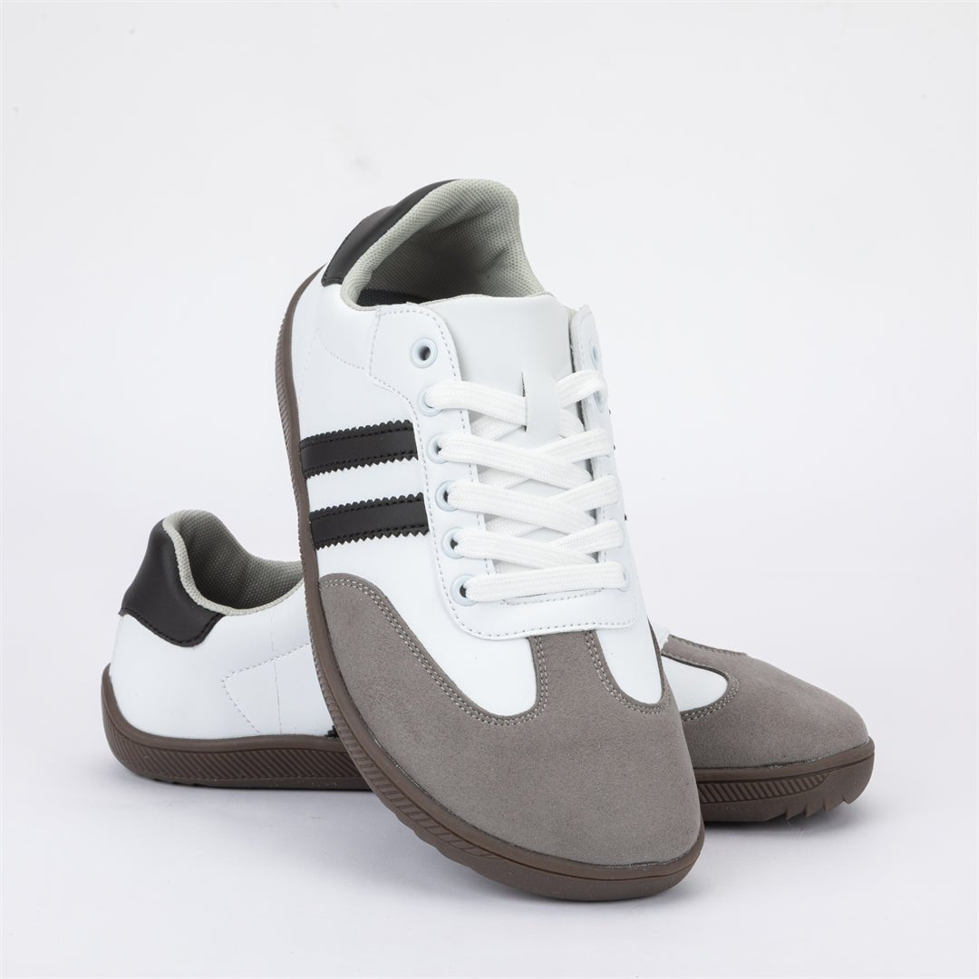 ZZFABER Unisex Flexible Fiber Leather Sneakers Casual Barefoot Shoes For Women Men - Love Zzfaber