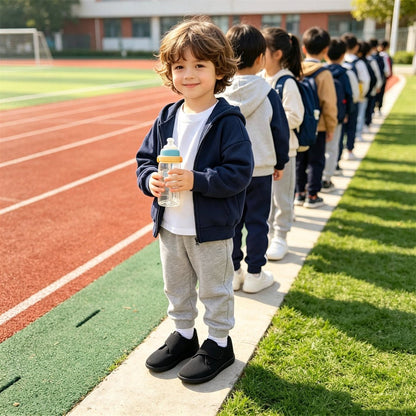 ZZFABER Kids Flexible School Pumps Shoes Wide Mesh Comfortable Plimsolls - Love Zzfaber