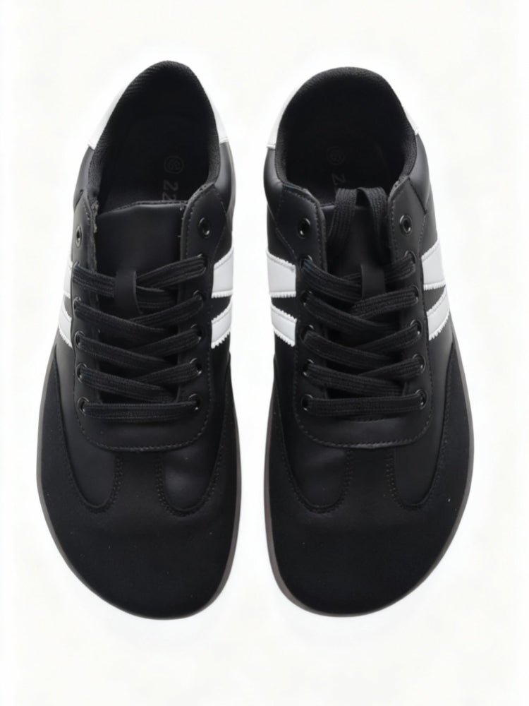 ZZFABER Unisex Flexible Fiber Leather Sneakers Casual Barefoot Shoes For Women Men - Love Zzfaber