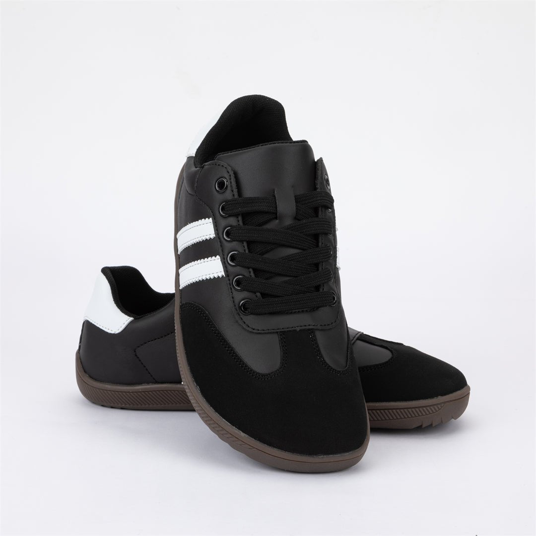 ZZFABER Unisex Flexible Fiber Leather Sneakers Casual Barefoot Shoes For Women Men - Love Zzfaber