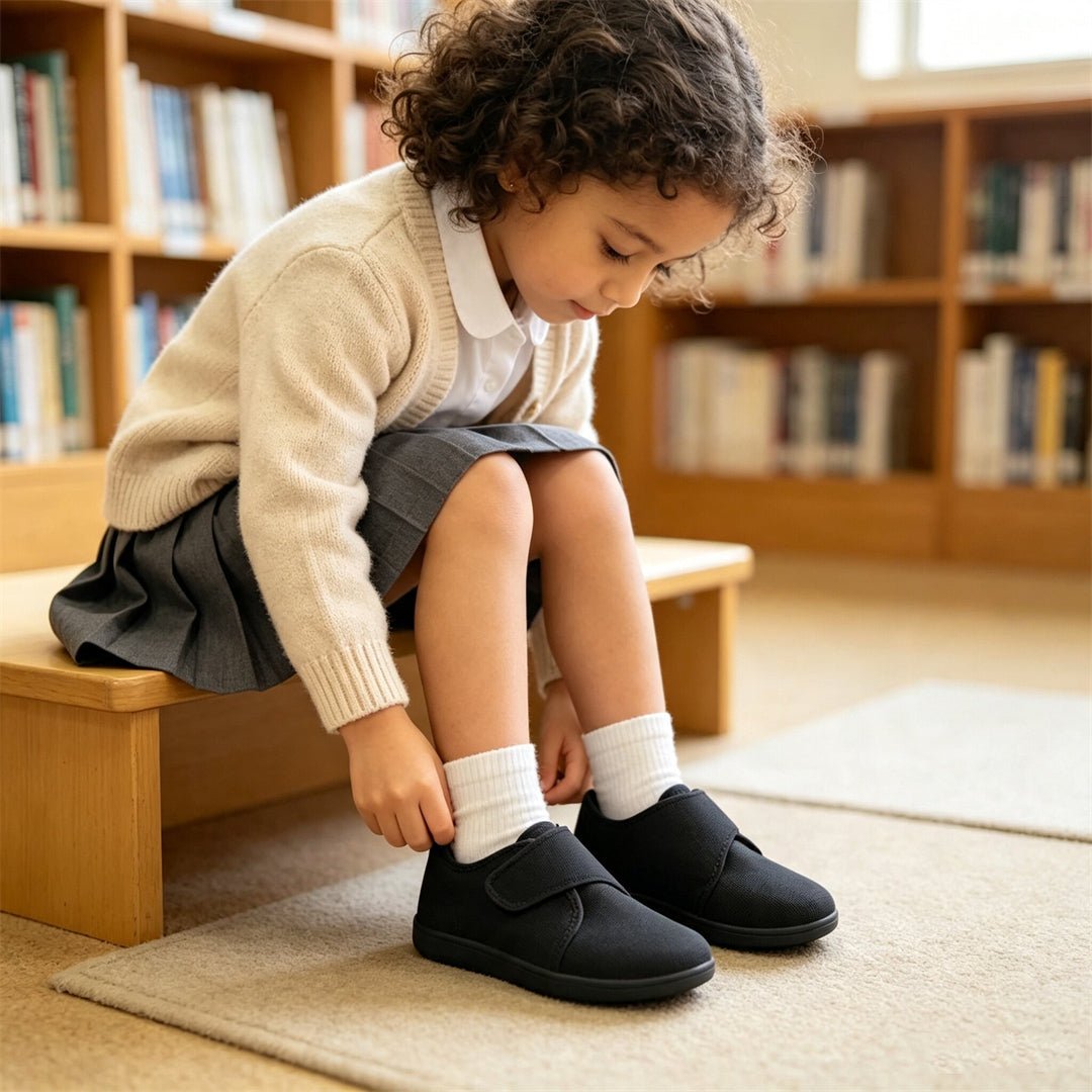 ZZFABER Kids Flexible School Pumps Shoes Wide Mesh Comfortable Plimsolls - Love Zzfaber
