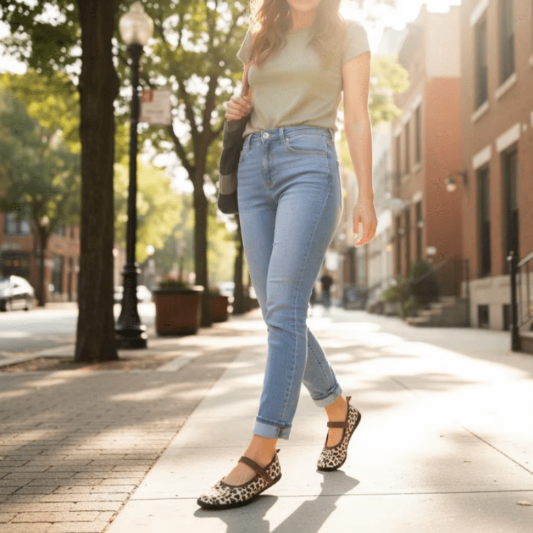 ZZFABER Women Ballerina Flat Shoes Minimalist Flexible Soft Shoes - Love Zzfaber